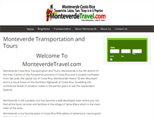 Tablet Screenshot of monteverdetravel.com